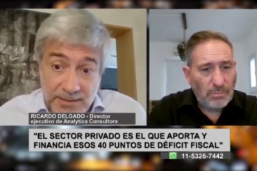 DELGADO: «EL GASTO PÚBLICO EN LOS ÚLTIMOS 15 AÑOS CRECIÓ 15 PUNTOS DEL PBI»