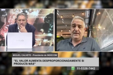 CALVETE: «EN NOVIEMBRE Y DICIEMBRE VAMOS A ENCONTRAR ESPACIOS EN LAS GÓNDOLAS»